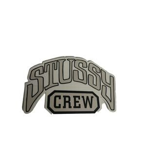 Stussy White Crew Sticker – Authentic Streetwear Decal – New